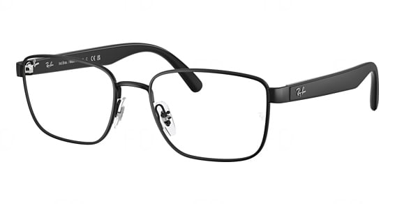 Ray-Ban RX6537L - Matte Black, Metal, Mixed Shapes frame