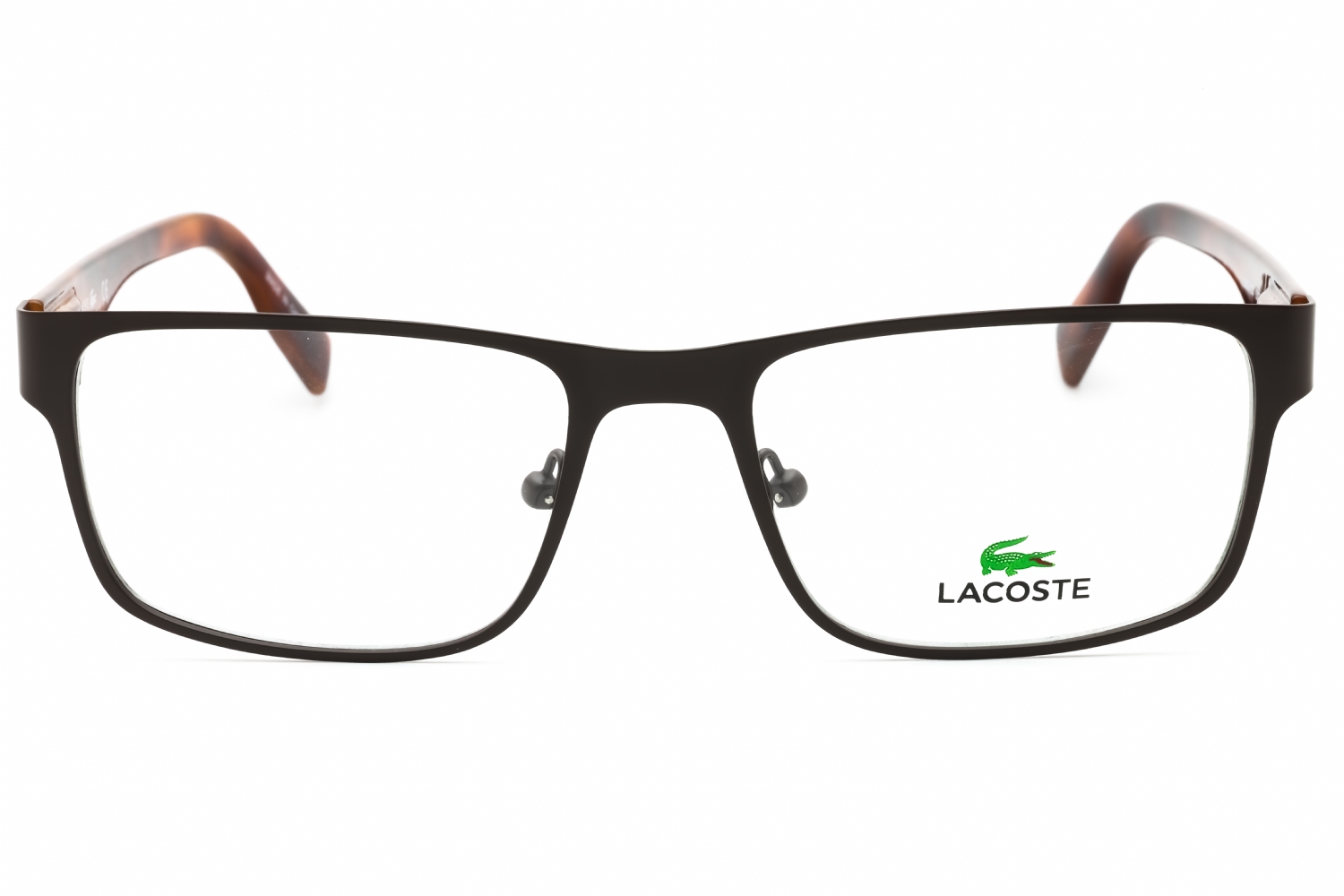 Lacoste L2283 - Brown, Metal, Rectangle frame
