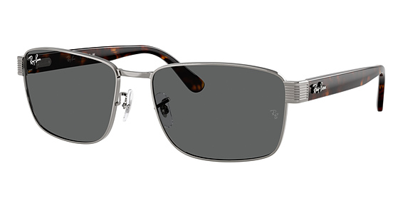 Ray-Ban RB3750 - Gunmetal, Metal, Rectangle frame