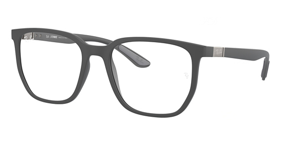 Ray-Ban RX7235 - Sand Gray, Acetate, Rectangle frame