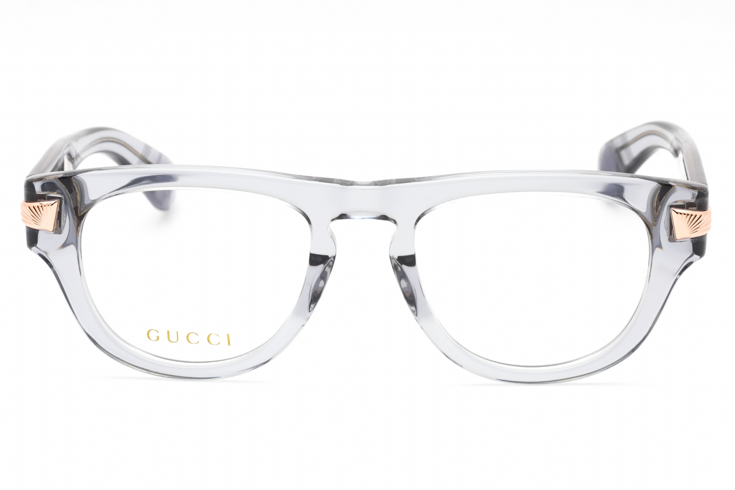 Gucci GG1519O - Grey-grey, Acetate, Oval frame