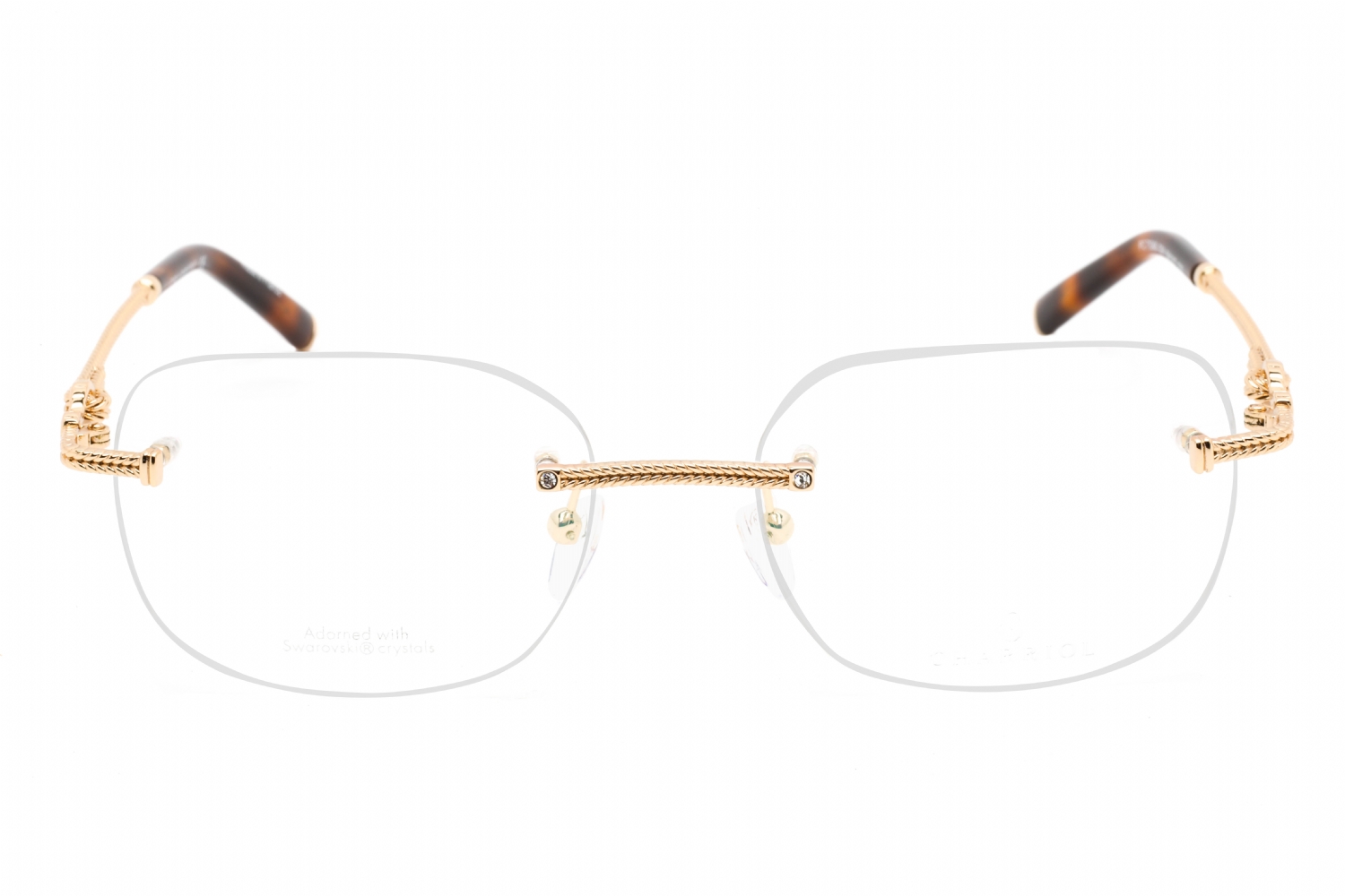 Charriol PC71046 - Shiny Gold, Metal, Rimless frame