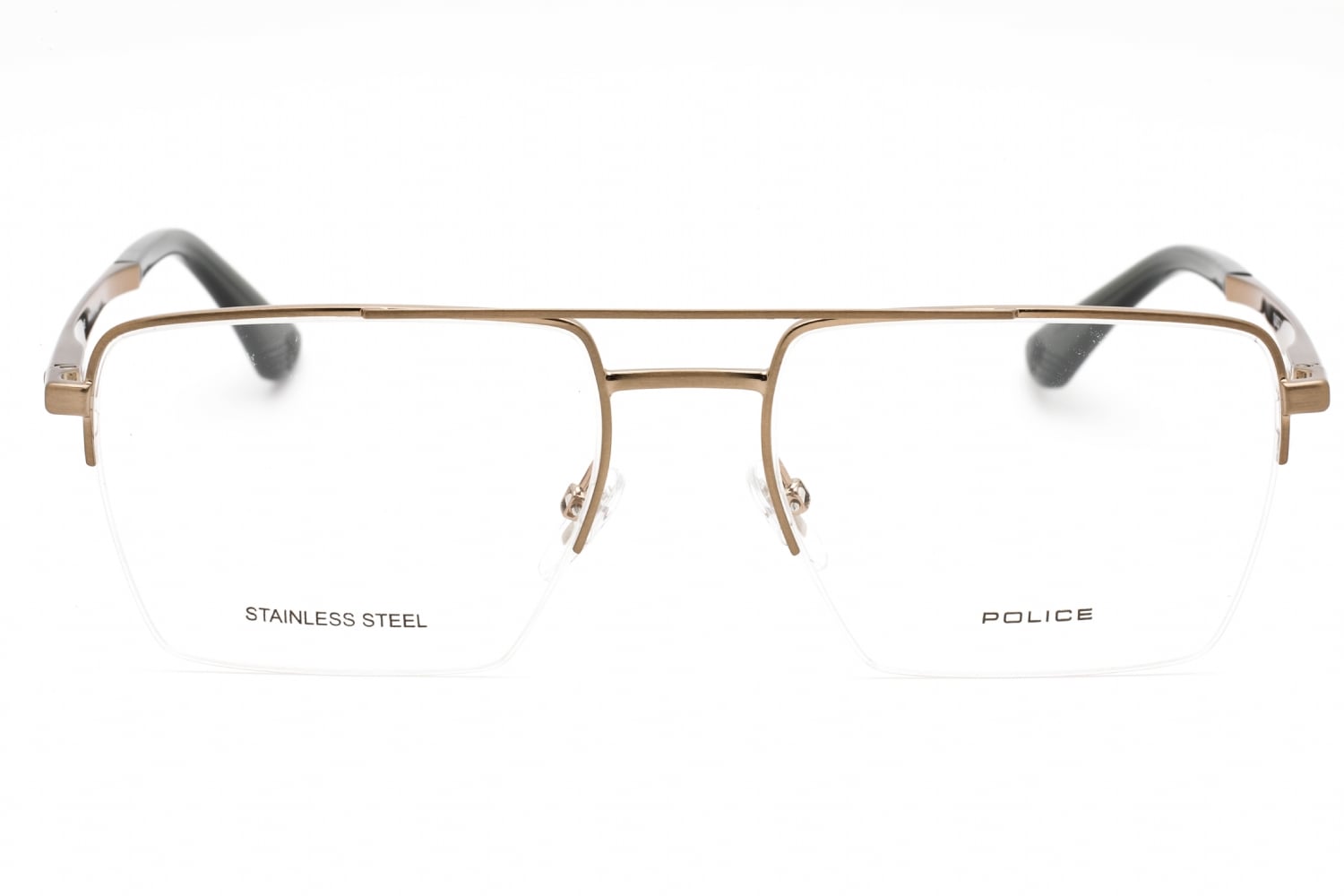 Police VPLG71M - Shiny Glossed Bronze, Metal, Rectangle frame