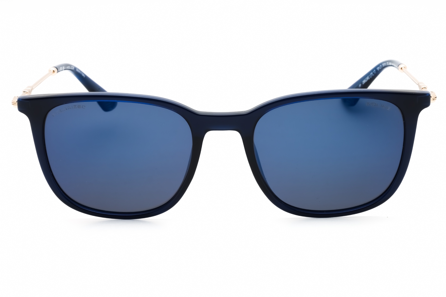 Police SPLL77M - Shiny Transp.blue, Acetate, Rectangle frame