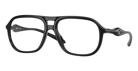 Diesel DL6008U - Shiny Black, Acetate, Aviator frame
