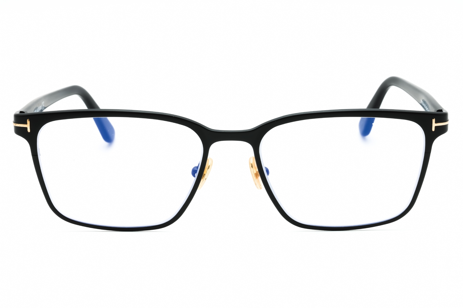 Tom Ford FT5733-B - Matte Black/clear, Metal, Rectangle frame