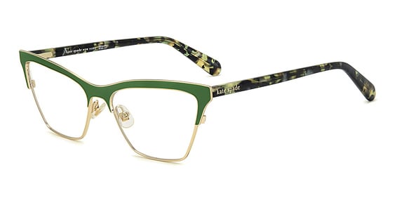 Kate Spade KS Kinny/G - Gold Green, Stainless Steel, Cat Eye frame