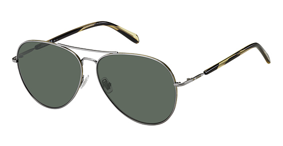Fossil FOS 3104/G/S - 6lbqt Ruthenium, Metal, Aviator frame