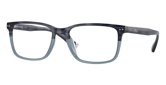 Brooks Brothers BB2064U - Transparent Blue Horn, Plastic, Oval frame