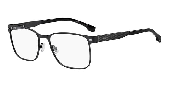 Hugo Boss Boss 1842 - Matte Black, Stainless Steel, Rectangle frame