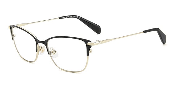 Kate Spade KS Lidia 2/G/T - Black, Other, Rectangle frame
