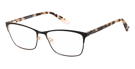 Juicy Couture JU 232 - Matte Black, Stainless Steel, Rectangle frame