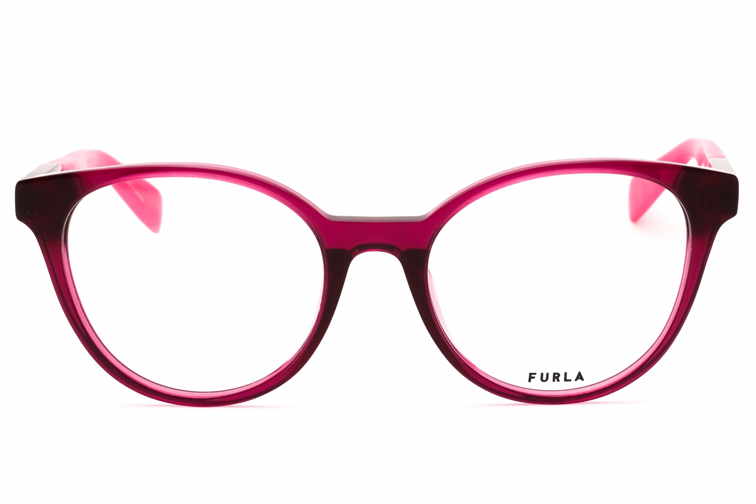 Furla VFU667 - Shiny Transparent Cyclamen, Acetate, Round frame