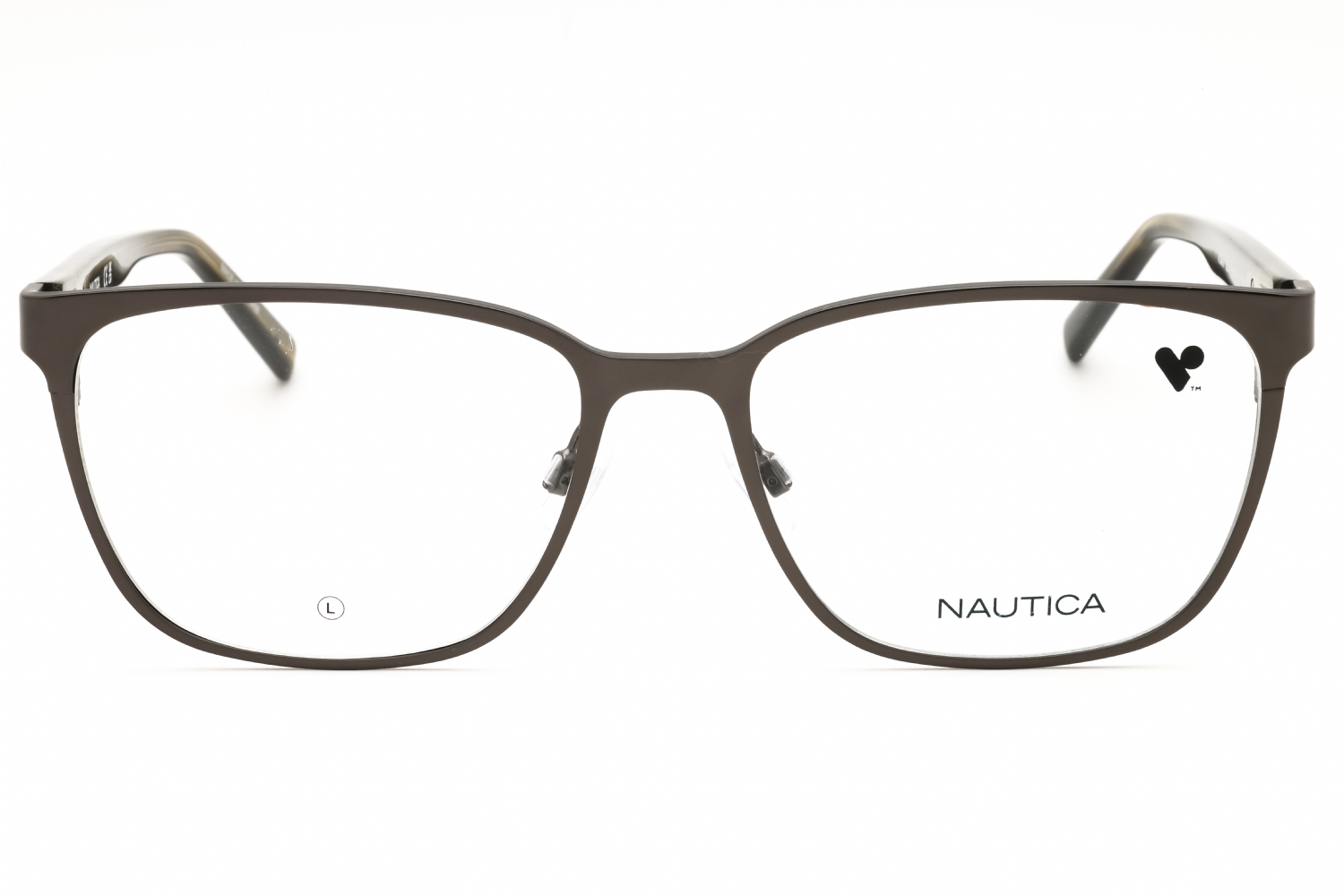 Nautica N7346 N - Satin Dark Gunmetal, Metal, Rectangle frame