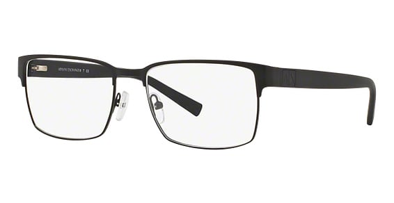 Armani Exchange AX1019 - Matte Black, Metal, Rectangle frame