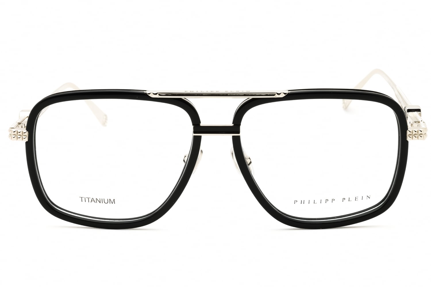 Philipp Plein VPP063M - Palladium/black, Other, Aviator frame