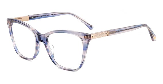 Kate Spade Clio/G - Blue Horn, Acetate, Rectangle frame