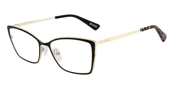 KURT GEIGER Kgl5007/G - Matte Black, Stainless Steel, Rectangle frame