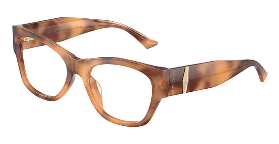 Jimmy Choo JC3063U - TAN Havana, Plastic, Oval frame