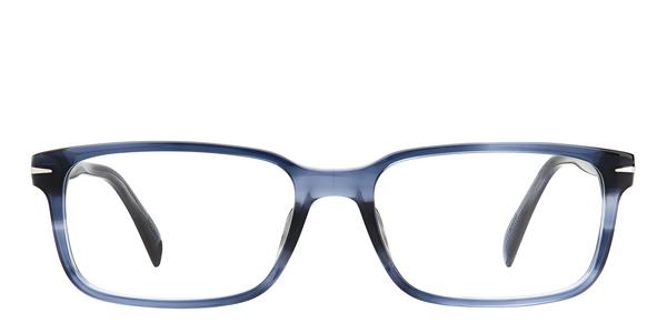 David Beckham DB 1065 - Grey Horn, Acetate, Rectangle frame