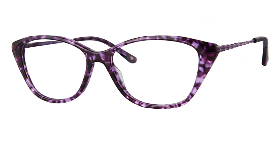 Liz Claiborne L 679 - Havana Violet, Acetate, Rectangle frame