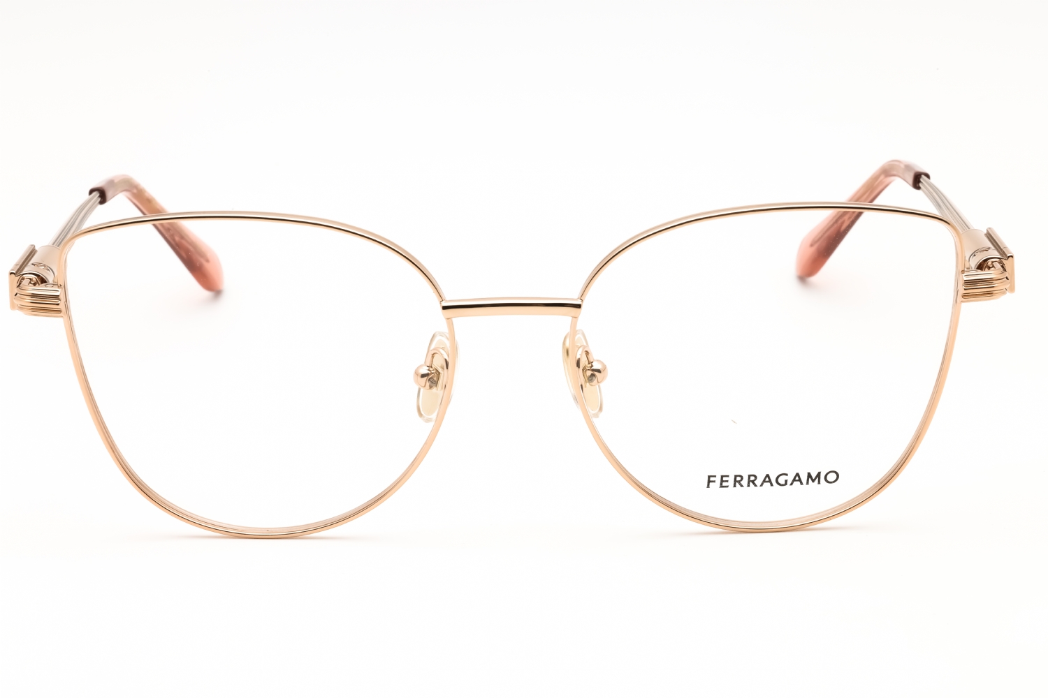 Salvatore Ferragamo SF2240 - Rose Gold, Metal, Cat Eye frame