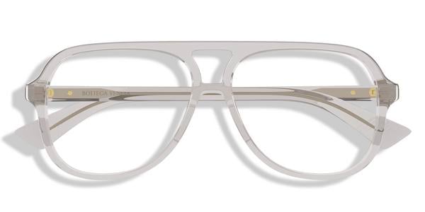 Bottega Veneta BV1417O - Grey, Acetate, Aviator frame