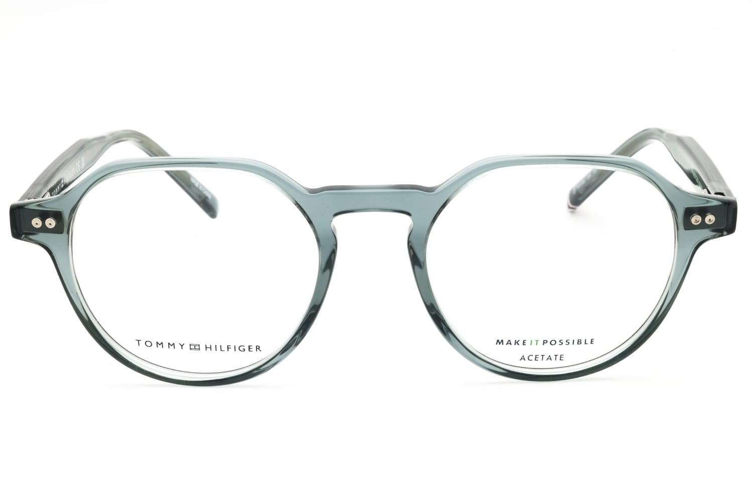 Tommy Hilfiger TH 2128 - Teal, Plastic, Round frame
