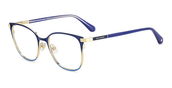 Kate Spade KS Terriann 2/G - Blue, Stainless Steel, Rectangle frame