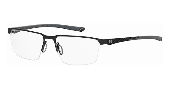Under Armour UA 5049/G/US - Black Grey, Stainless Steel, Rectangle frame