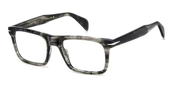David Beckham DB 1191 - Grey Horn, Plastic, Rectangle frame