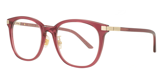 Gucci GG1453OK - Burgundy-burgundy-transparent, Plastic, Round frame