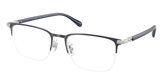 COACH HC5208TD - Satin Blue, Titanium, Rectangle frame