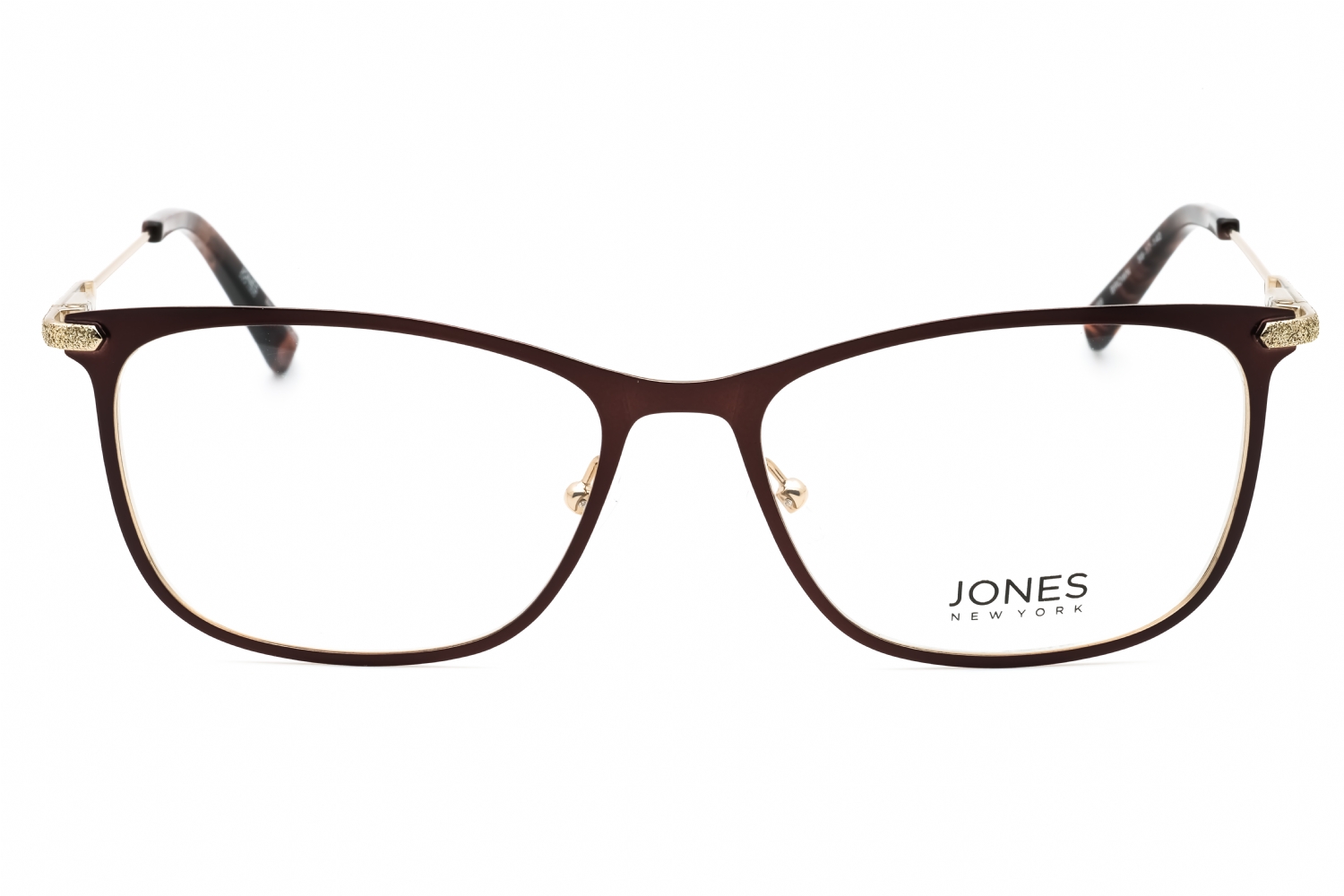 Jones New York J489 - Brown, Metal, Rectangle frame