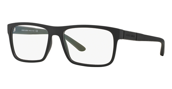 Giorgio Armani AR7042 - Black Rubber, Acetate, Rectangle frame