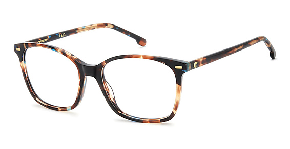 Carrera 3091 - Teal Havana, Acetate, Rectangle frame