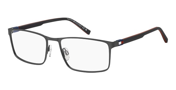 Tommy Hilfiger TH 2321 - Matte Ruthenium Black, Stainless Steel, Rectangle frame