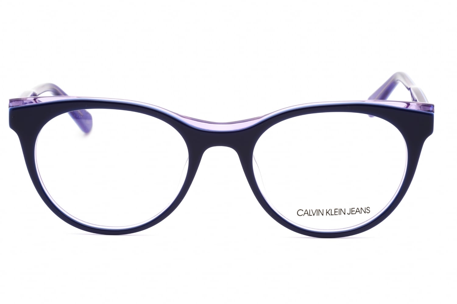 Calvin Klein Jeans CKJ19511 - Navy/crystal Purple, Acetate, Round frame