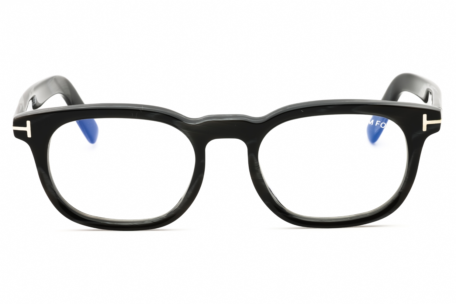 Tom Ford FT5930-D-B - Black Horn/clear, Acetate, Oval frame