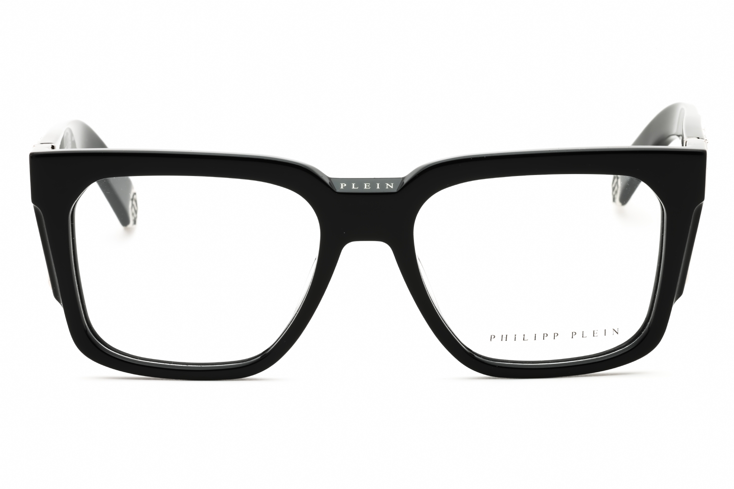 Philipp Plein VPP141M - Shiny Black, Acetate, Rectangle frame