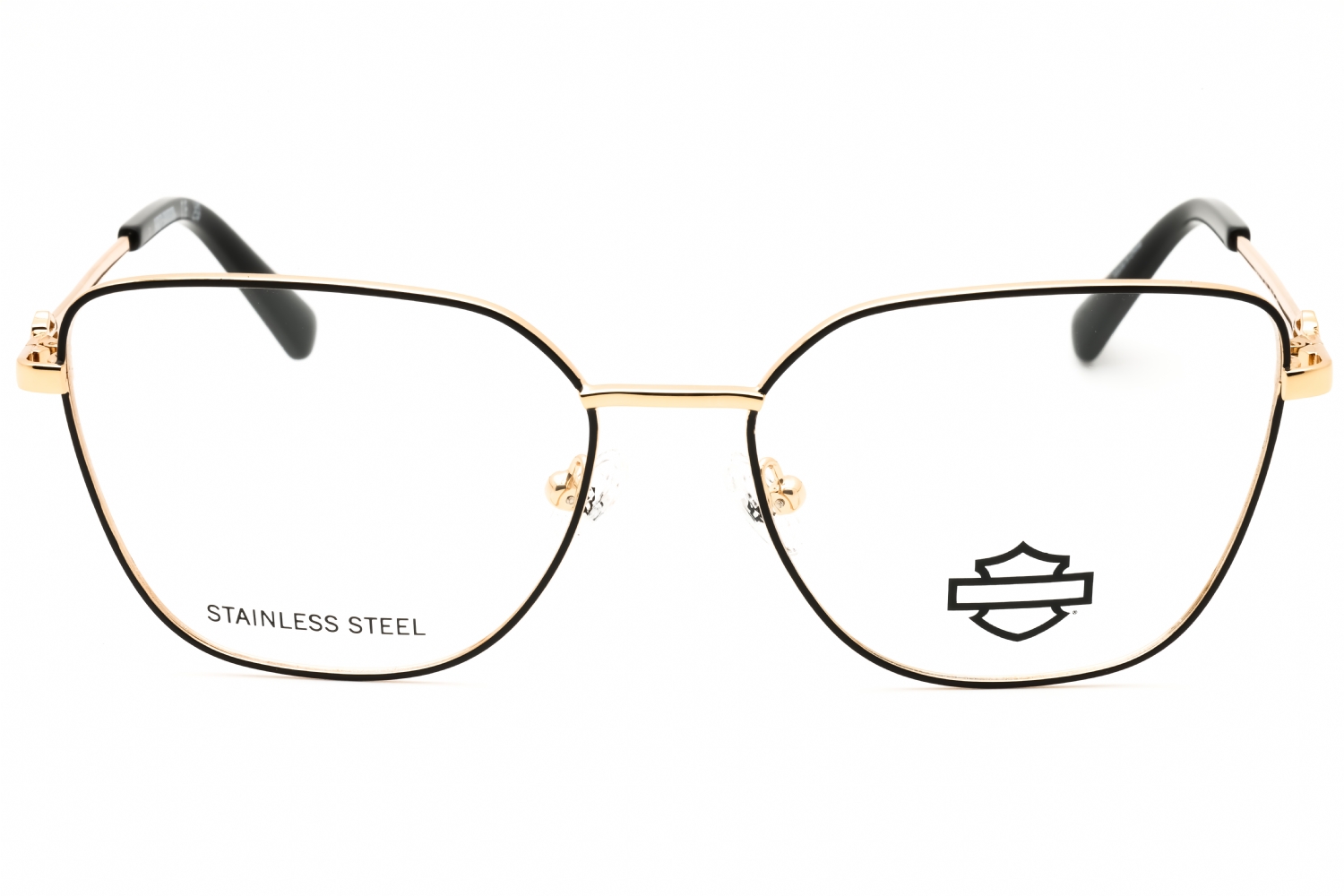 Harley Davidson HD50118 - Shiny Black, Metal, Cat Eye frame