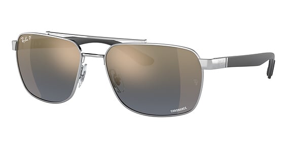 Ray-Ban RB3701 - Silver, Metal, Aviator frame