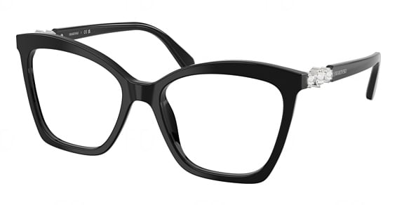 Swarovski SK2053 - Black, Plastic, Cat Eye frame