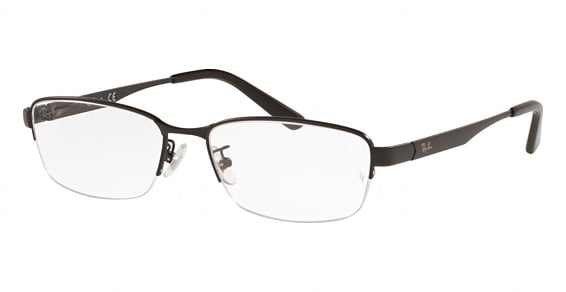 Ray-Ban RX6453D - Matte Black, Metal, Oval frame