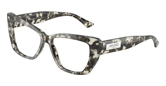 Jimmy Choo JC3036 - Opal Milky Havana, Plastic, Cat Eye frame