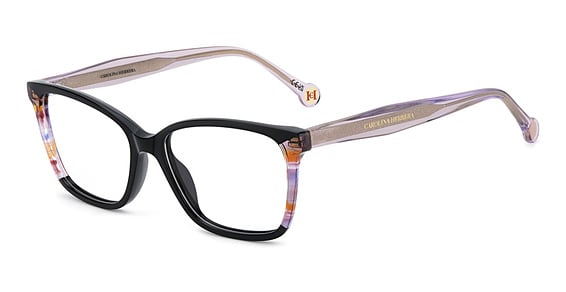 Carolina Herrera HER 0343 - Bk Multic, Acetate, Rectangle frame