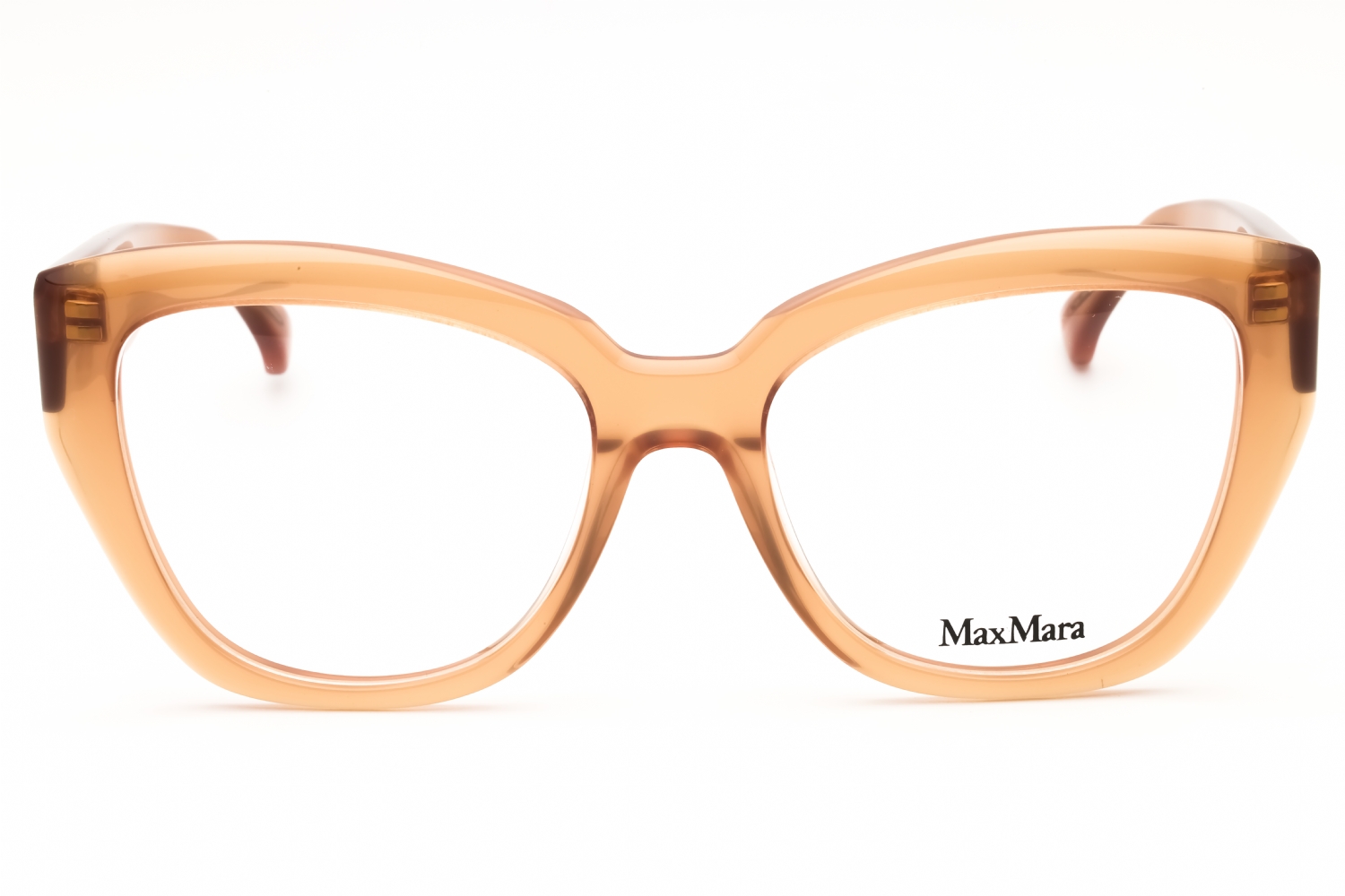 Max Mara MM5134 - Shiny Light Brown, Acetate, Cat Eye frame