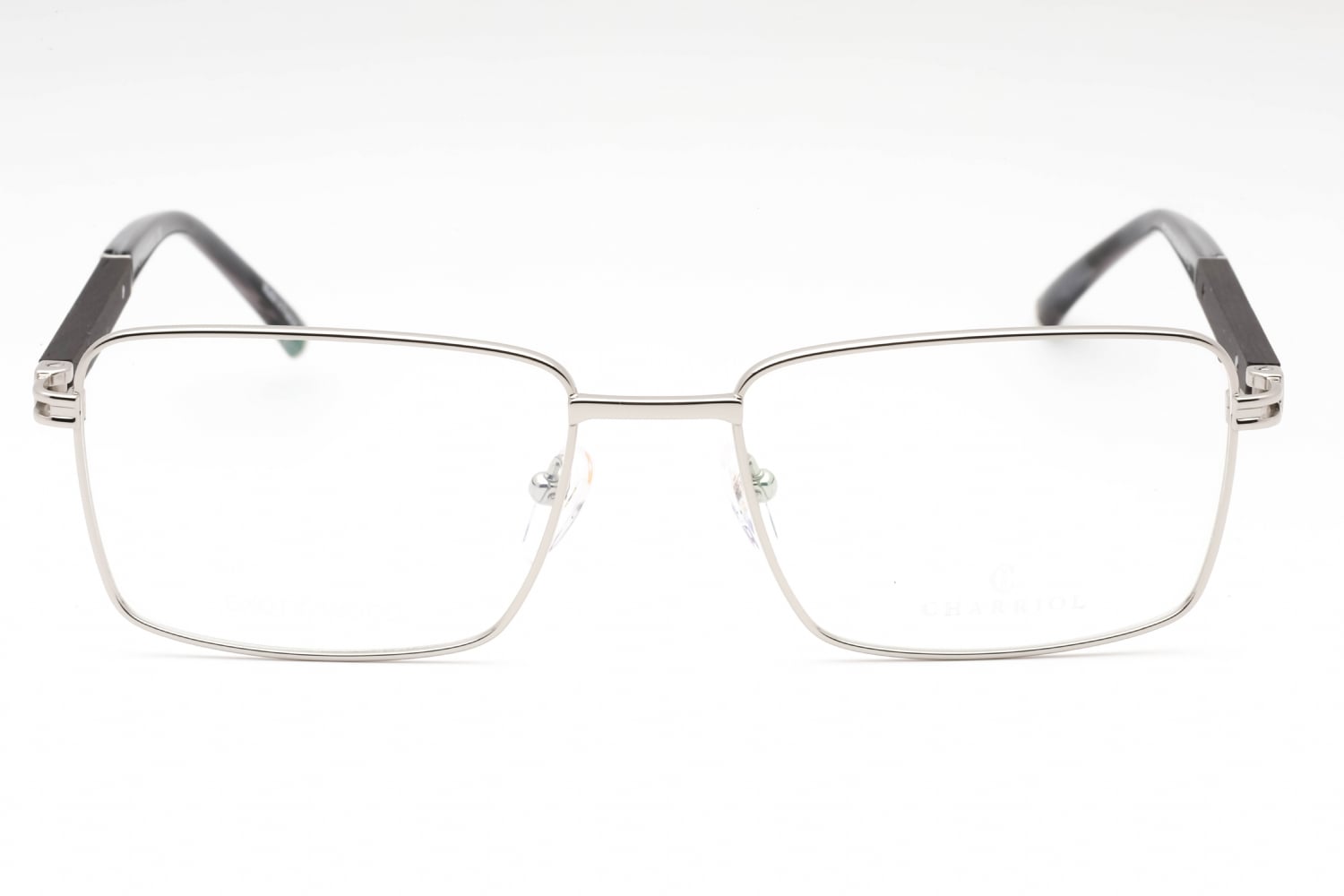 Charriol PC75116 - Shiny Silver/grey Horn, Metal, Rectangle frame
