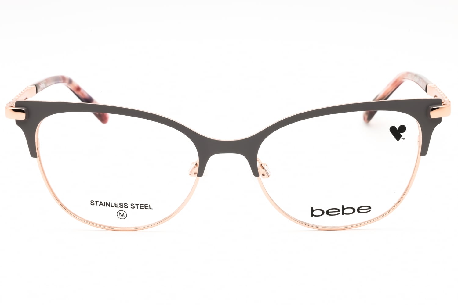 Bebe BB5224 - Grey, Metal, Cat Eye frame