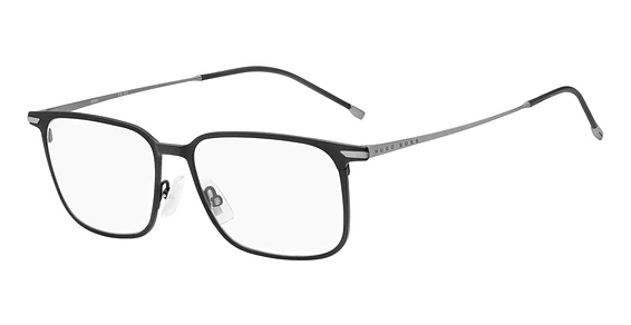 Hugo Boss BOSS 1253 - Matte Black, Metal, Rectangle frame